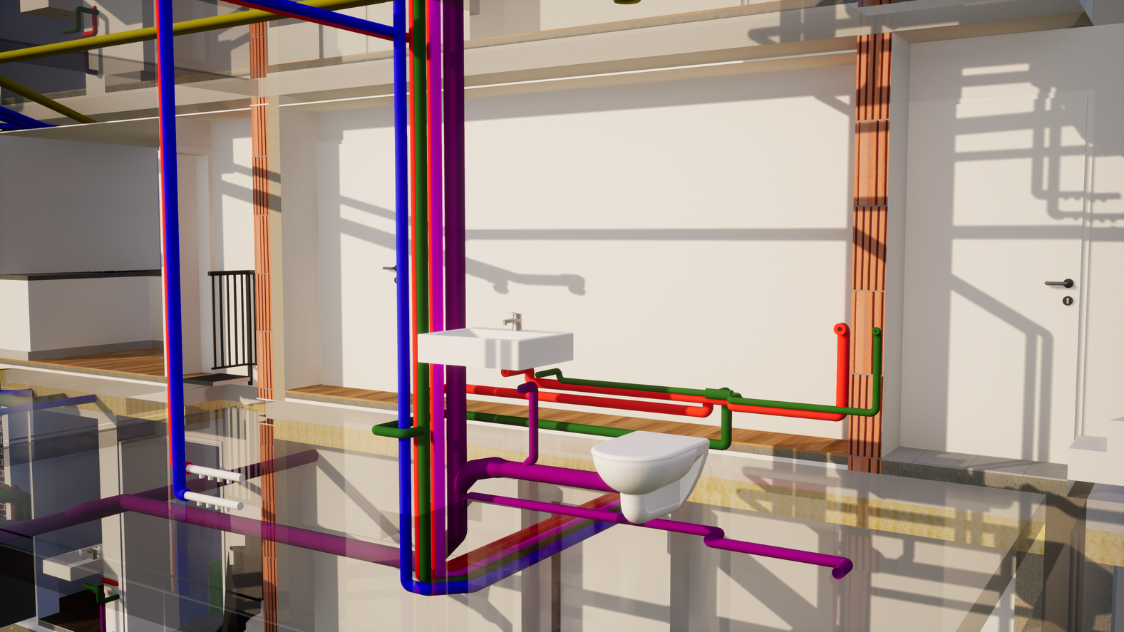 BIM od MYRKY 1 "BIM model, infrastructure of the building"
