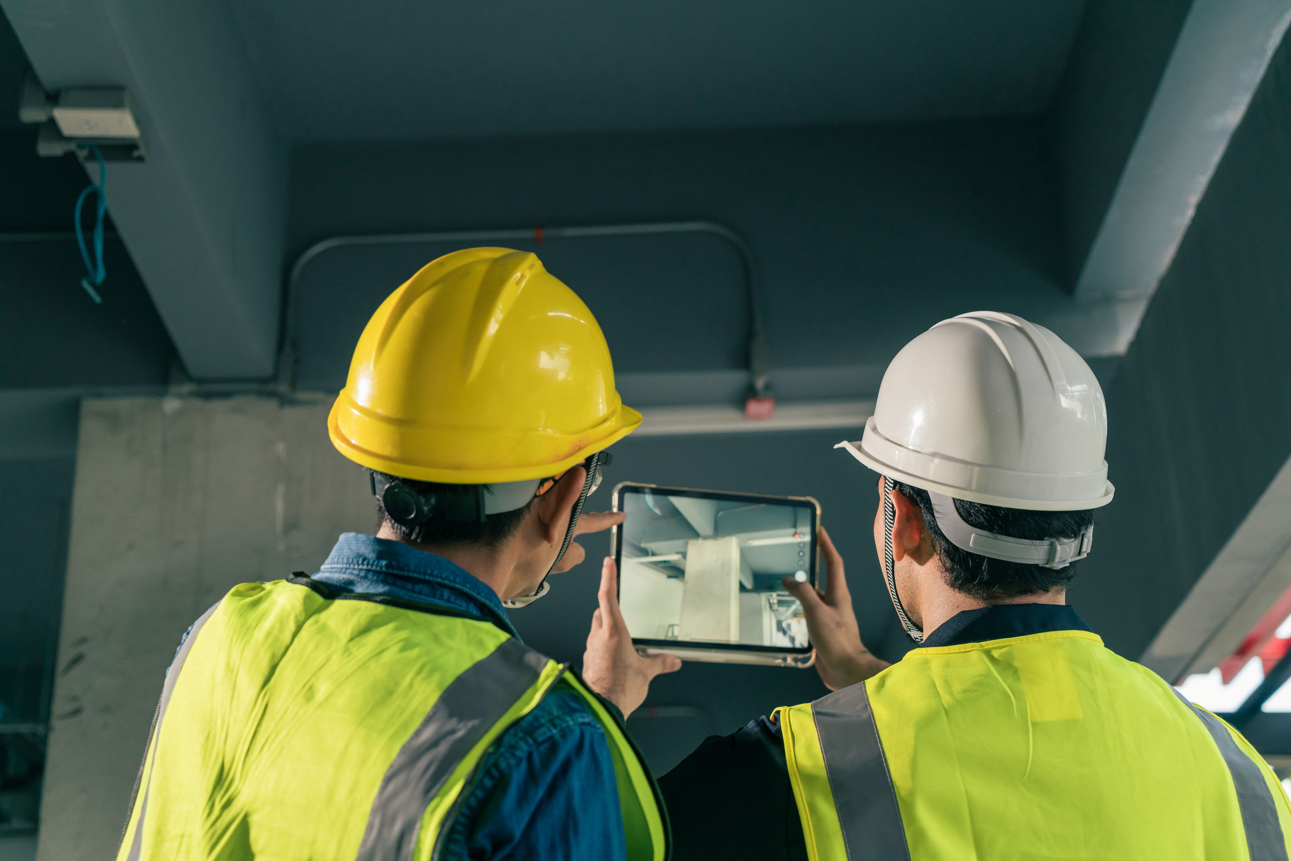 Team Architect working use BIM technology and digital constructi " civil engineers using BIM in their work"